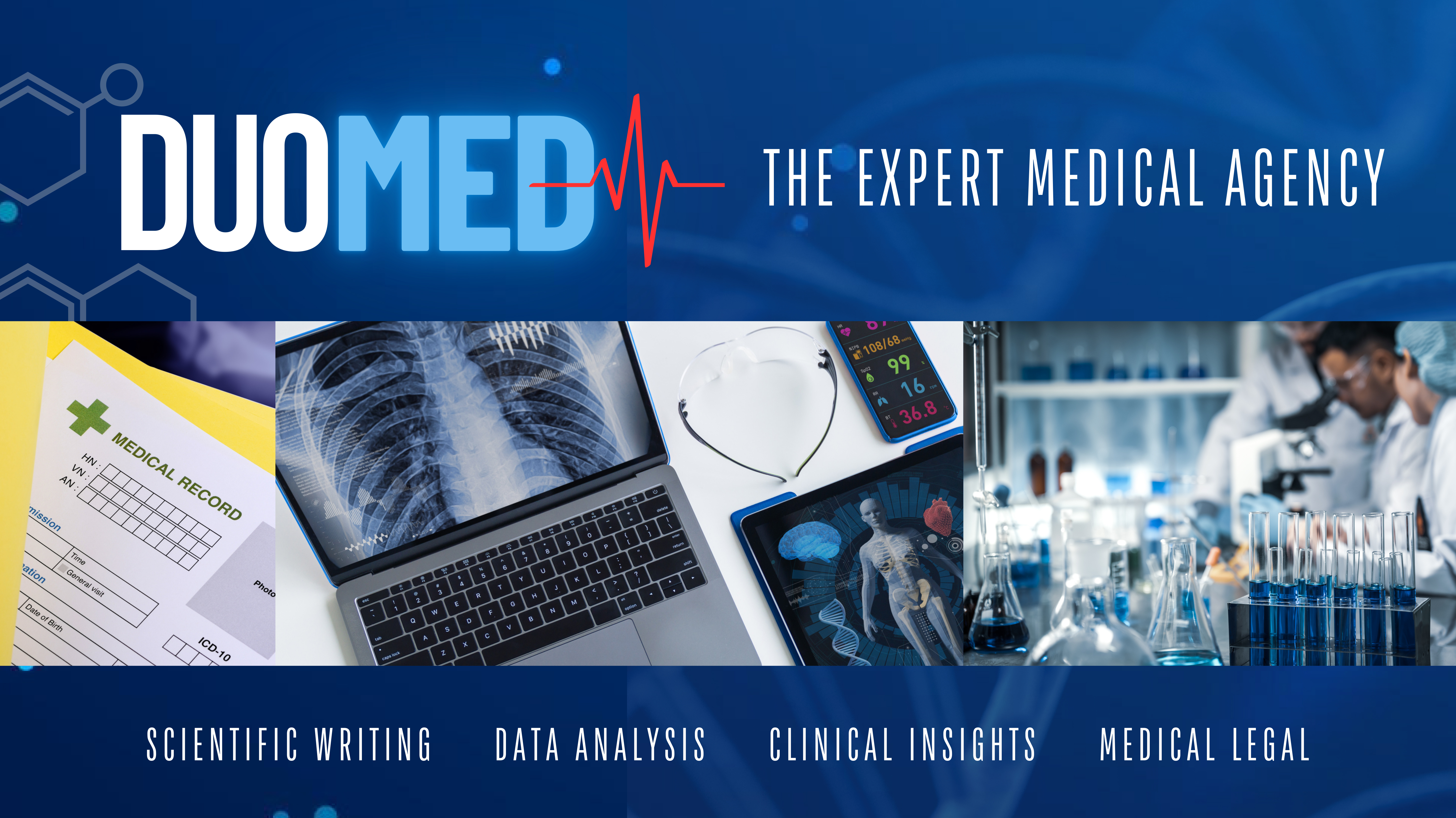 Duomedicate landing page header